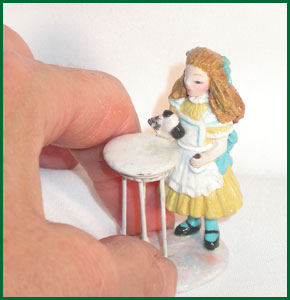 Alice, Drink Me polymer clay miniature figure
