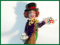 The Mad Hatter polymer clay miniature figure
