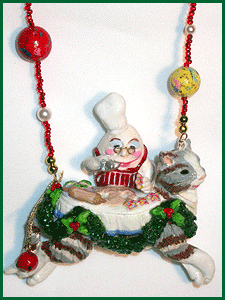 Humpty Dumpty Cookieman polymer clay necklace or figurine