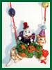 Pompous Humpty Dumpty clay necklace or figurine 