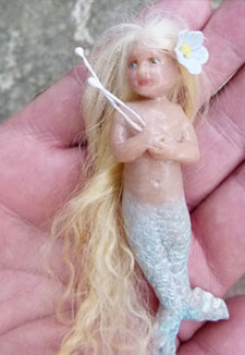 Sunny mermaid baby miniature