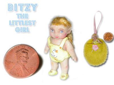 Bitzy the littlest girl, clay.
