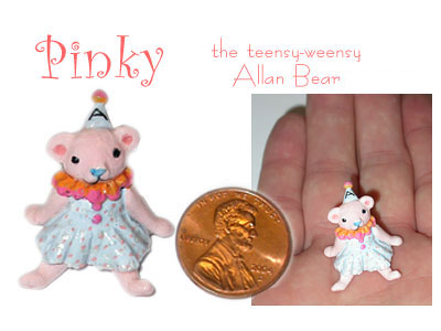 Pinky the teensy weensy Allan Bear