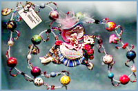 Example of a completed Cat necklace with beads